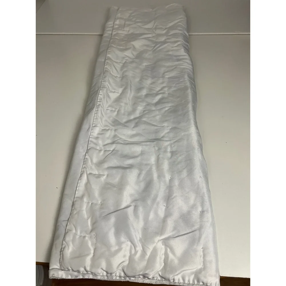 Precious Moments Gods Child Embroidered Quilt Blanket Purple White Checkered